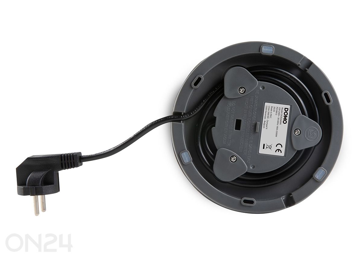 Veekeetja Domo 1,7L antratsiit suurendatud