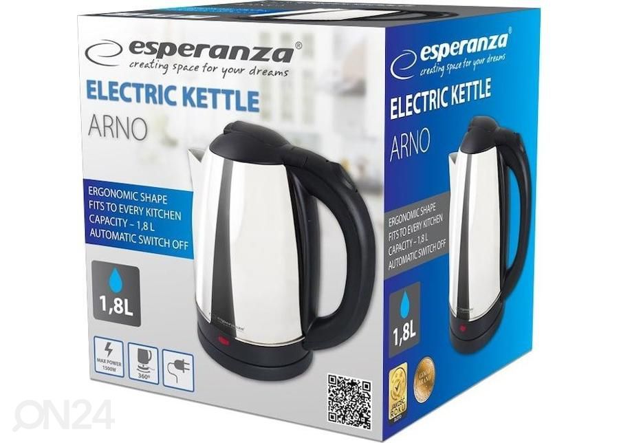 Veekeetja Esperanza EKK135S, hõbedane suurendatud