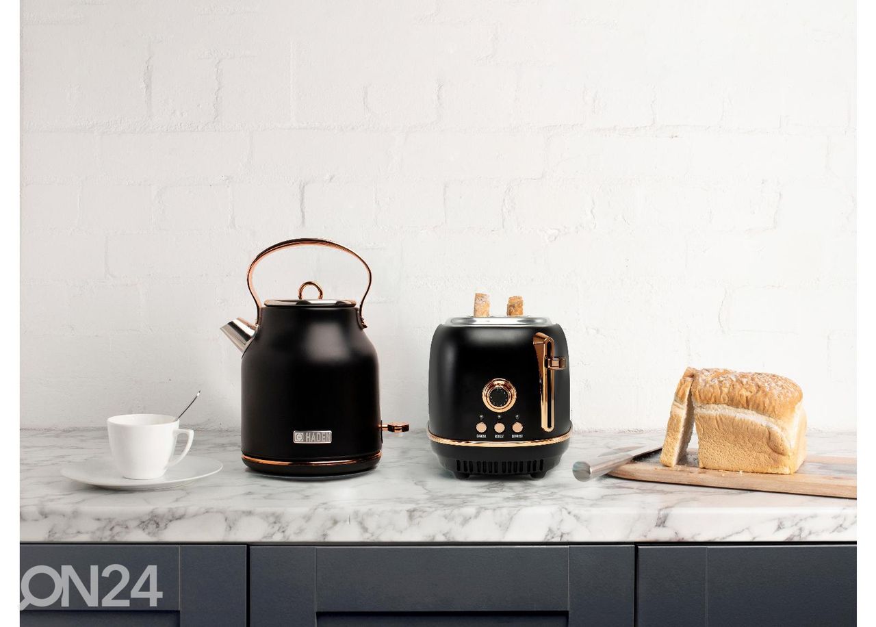 Veekeetja Haden Heritage 1,7 L, must suurendatud