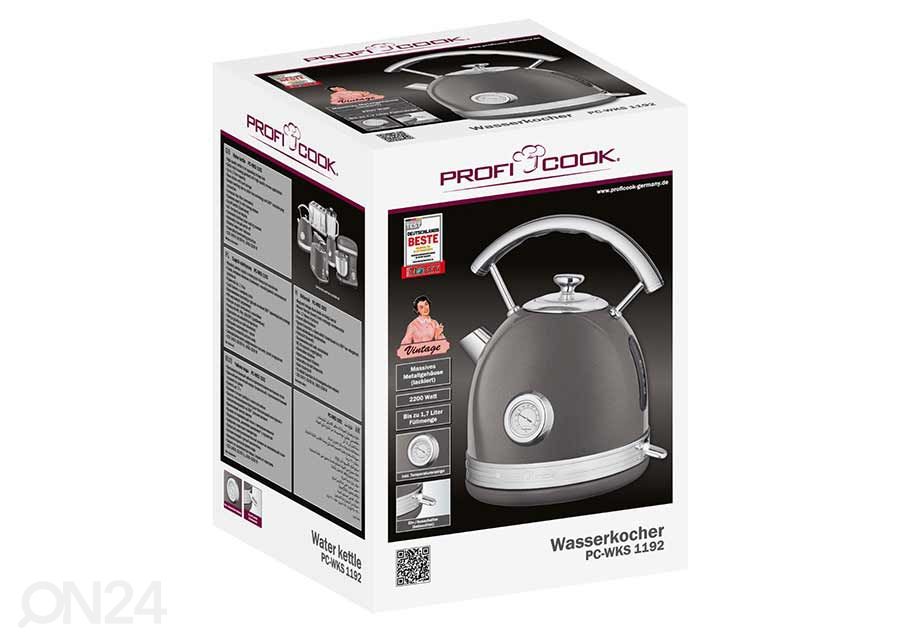 Veekeetja ProfiCook 1,7 L suurendatud