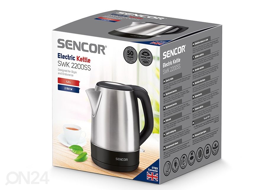Veekeetja Sencor 1,2 L suurendatud