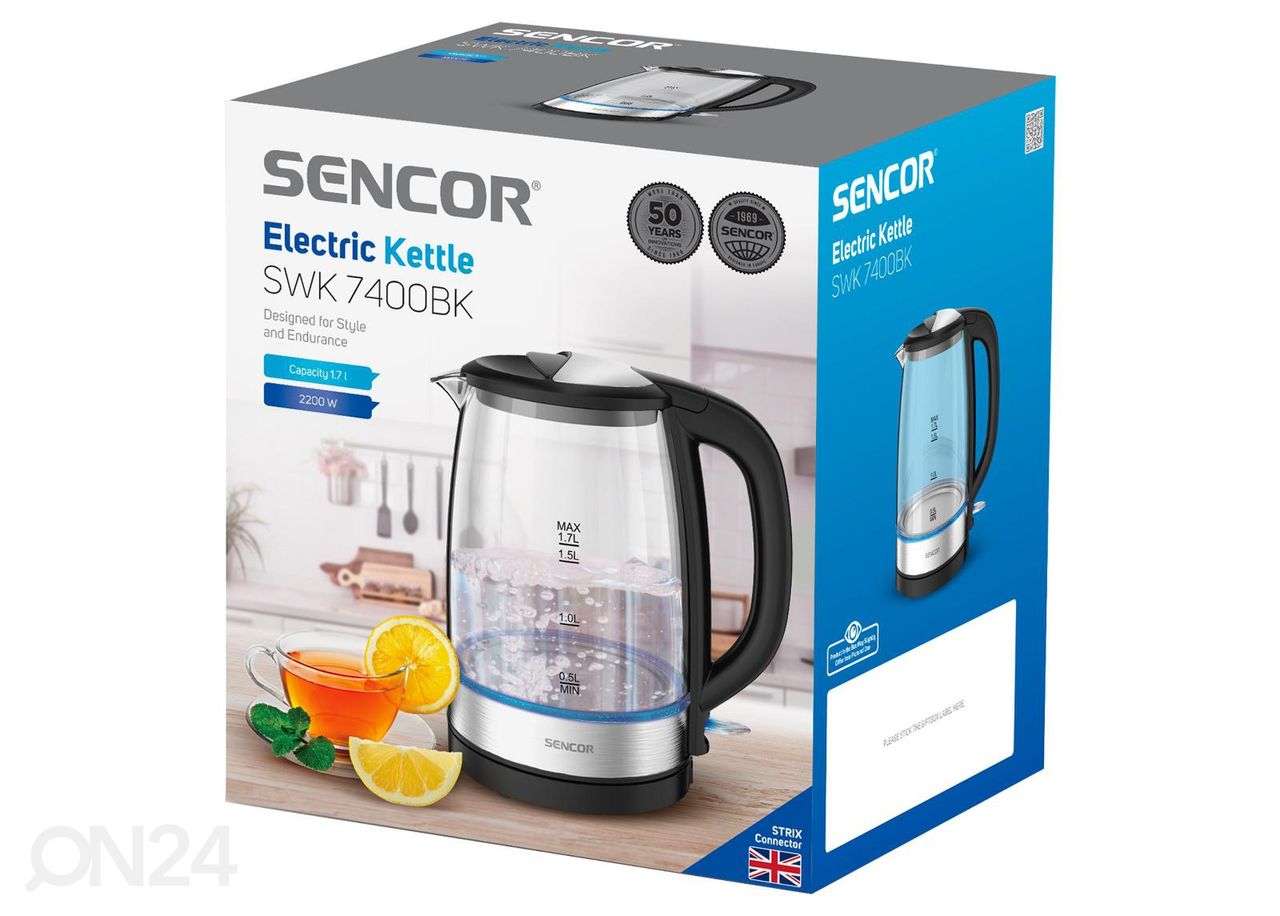 Veekeetja Sencor 1,7 L suurendatud