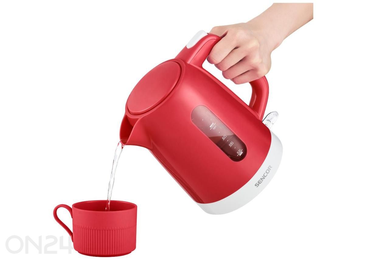 Veekeetja Sencor 1 L SWK1024RD, punane suurendatud