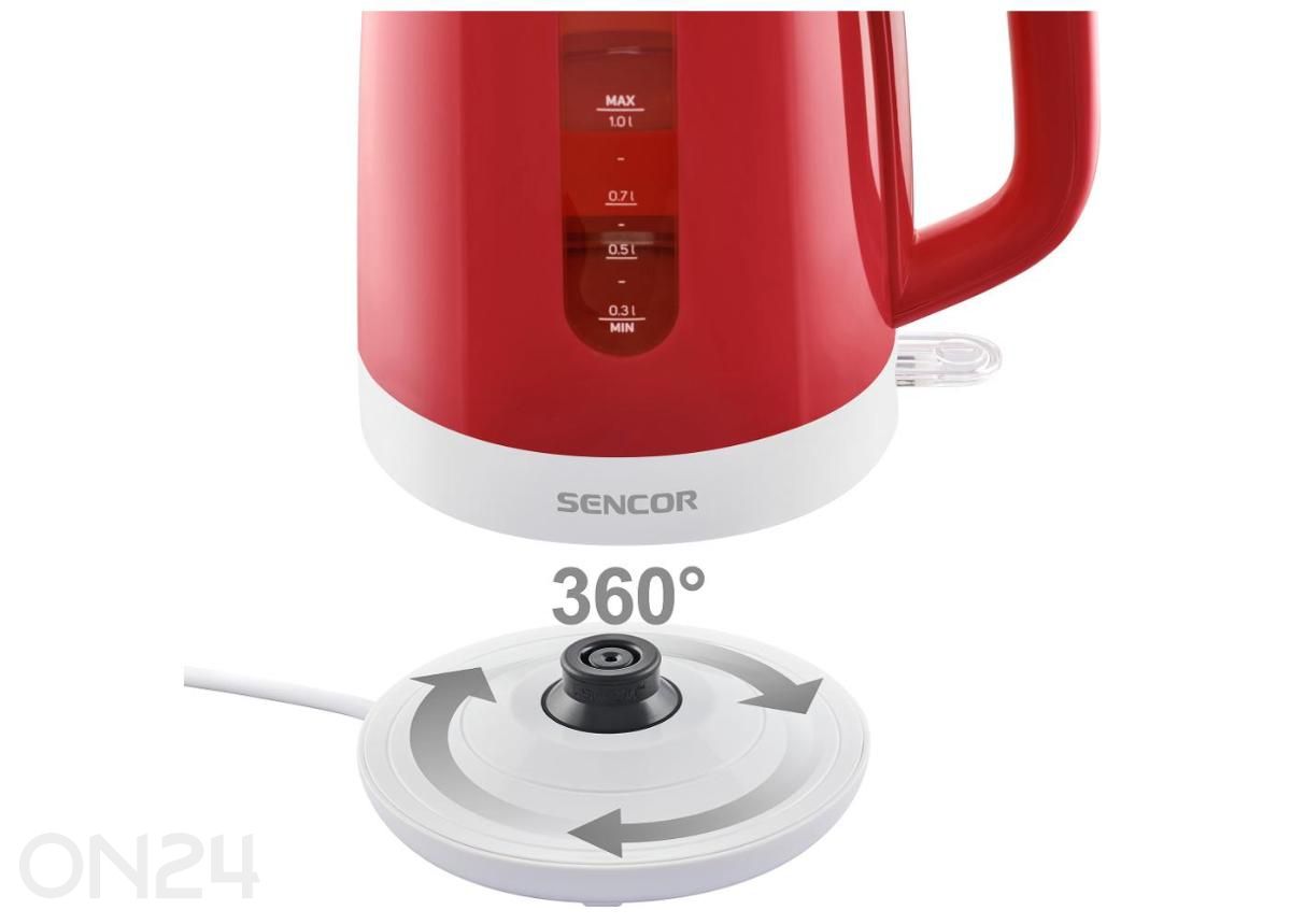 Veekeetja Sencor 1 L SWK1024RD, punane suurendatud
