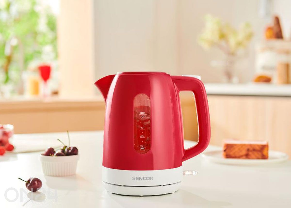 Veekeetja Sencor 1 L SWK1024RD, punane suurendatud