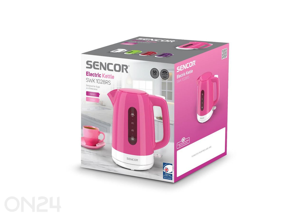 Veekeetja Sencor 1 L SWK1028RS, roosa suurendatud