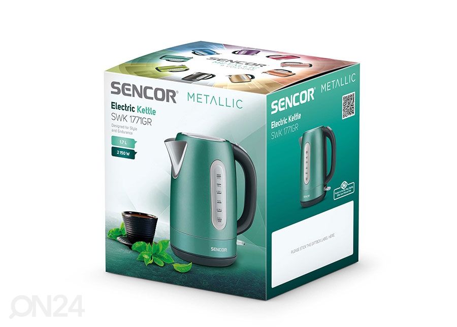 Veekeetja Sencor Metallic 1,7 L suurendatud