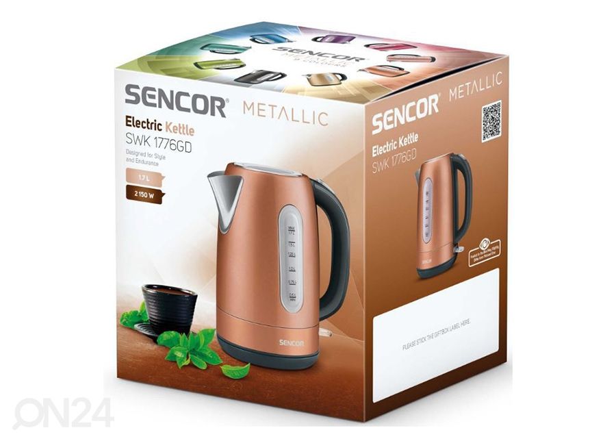 Veekeetja Sencor Metallic 1,7 L SWK1776GD suurendatud