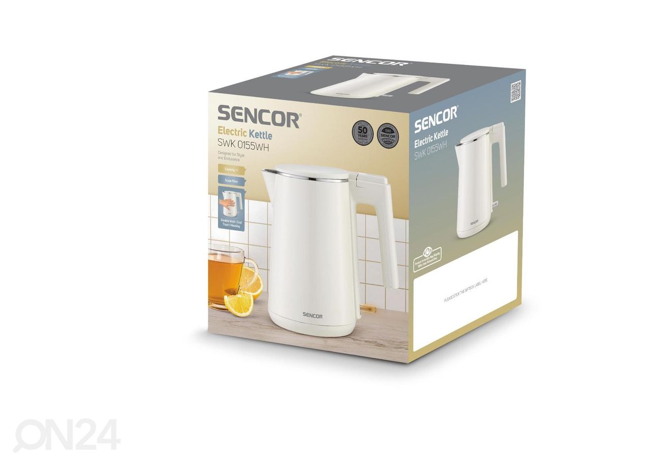 Veekeetja Sencor SWK0155WH, 1 L suurendatud