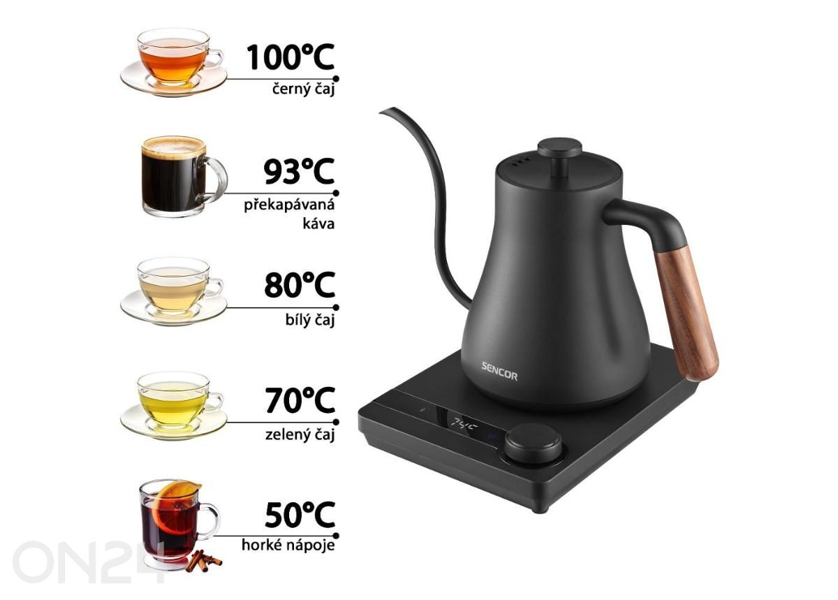 Veekeetja Sencor SWK2828BK, must suurendatud