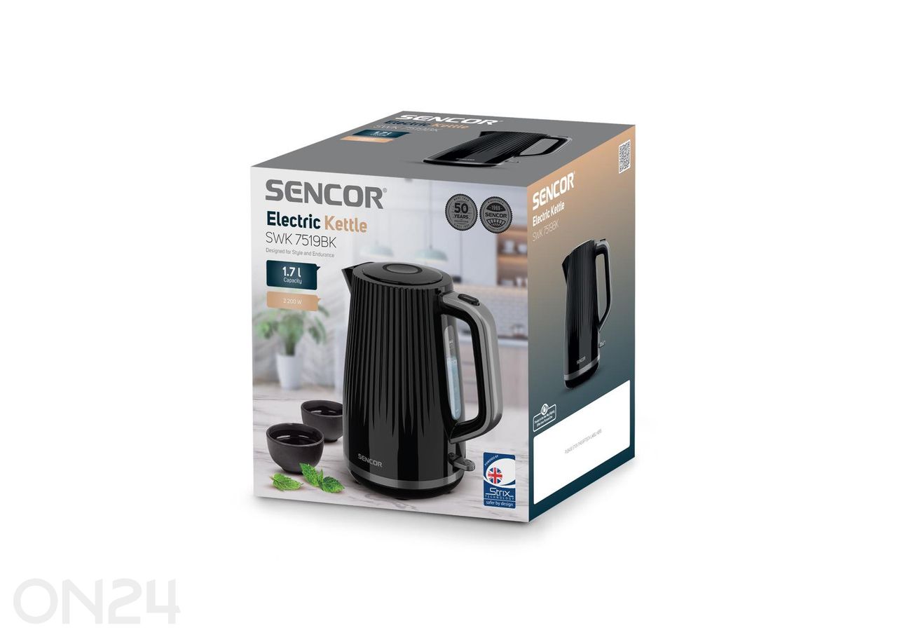 Veekeetja Sencor SWK7519BK, must suurendatud