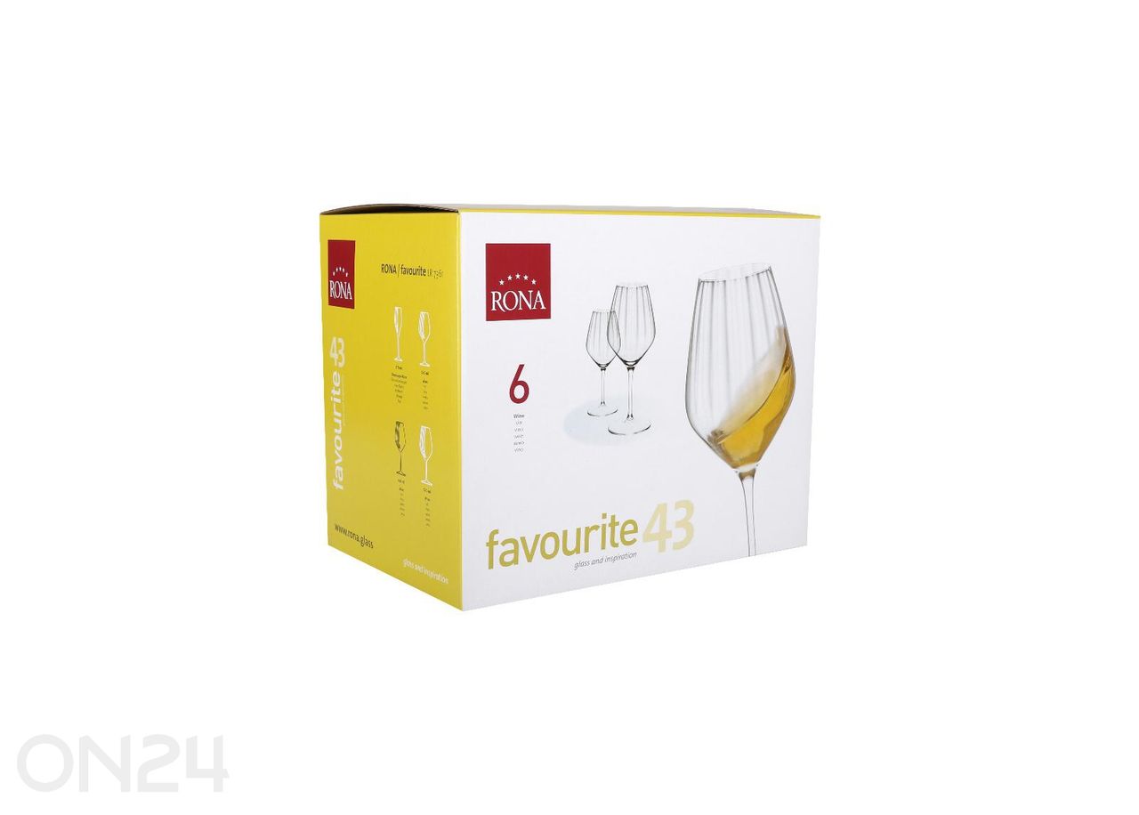 Veiniklaas Favourite 43 cl, 6 tk suurendatud