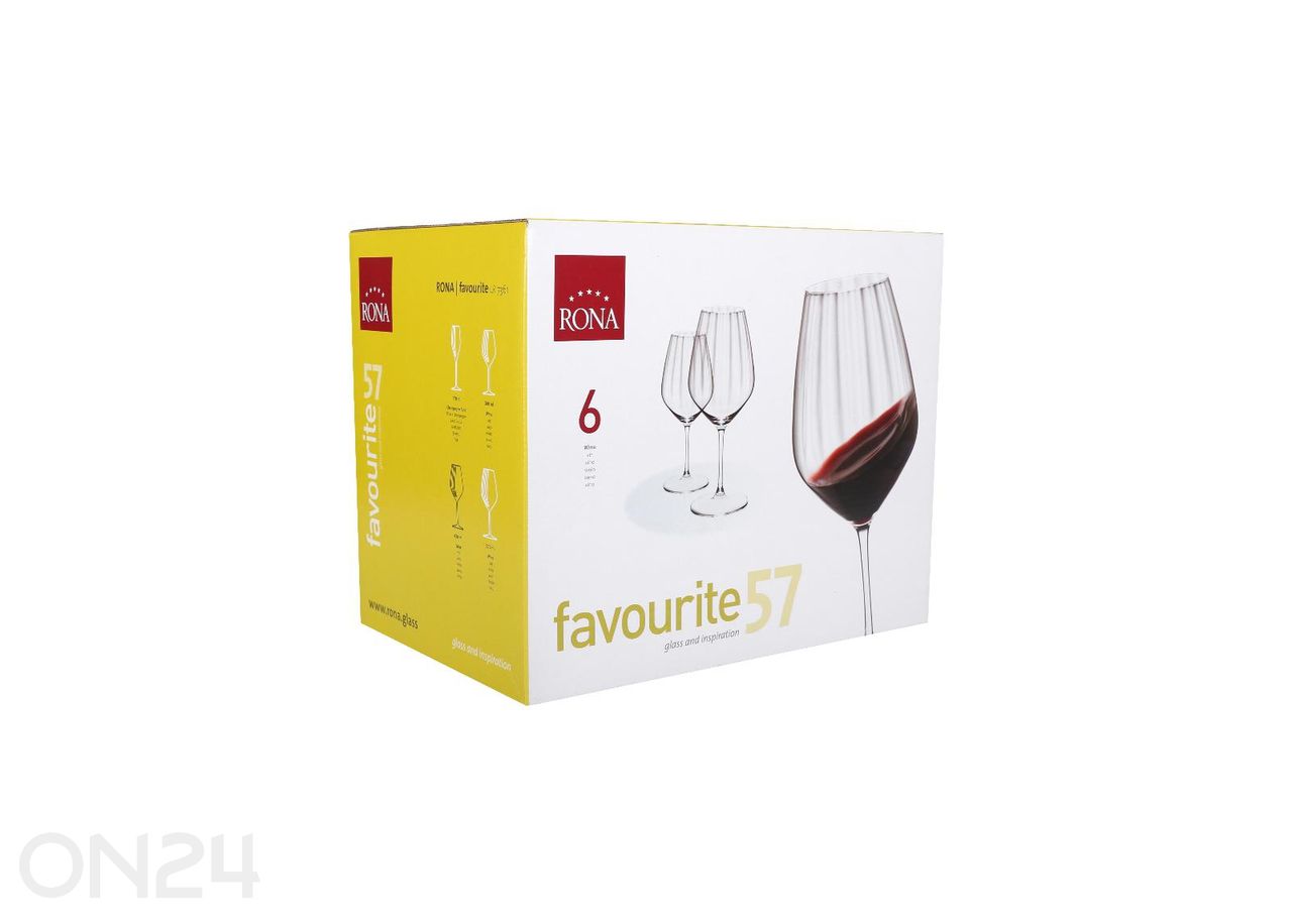Veiniklaas Favourite 57 cl, 6 tk suurendatud
