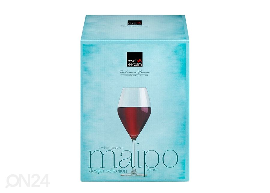 Veiniklaas Royal Leerdam Maipo 59 cl, 4 tk suurendatud
