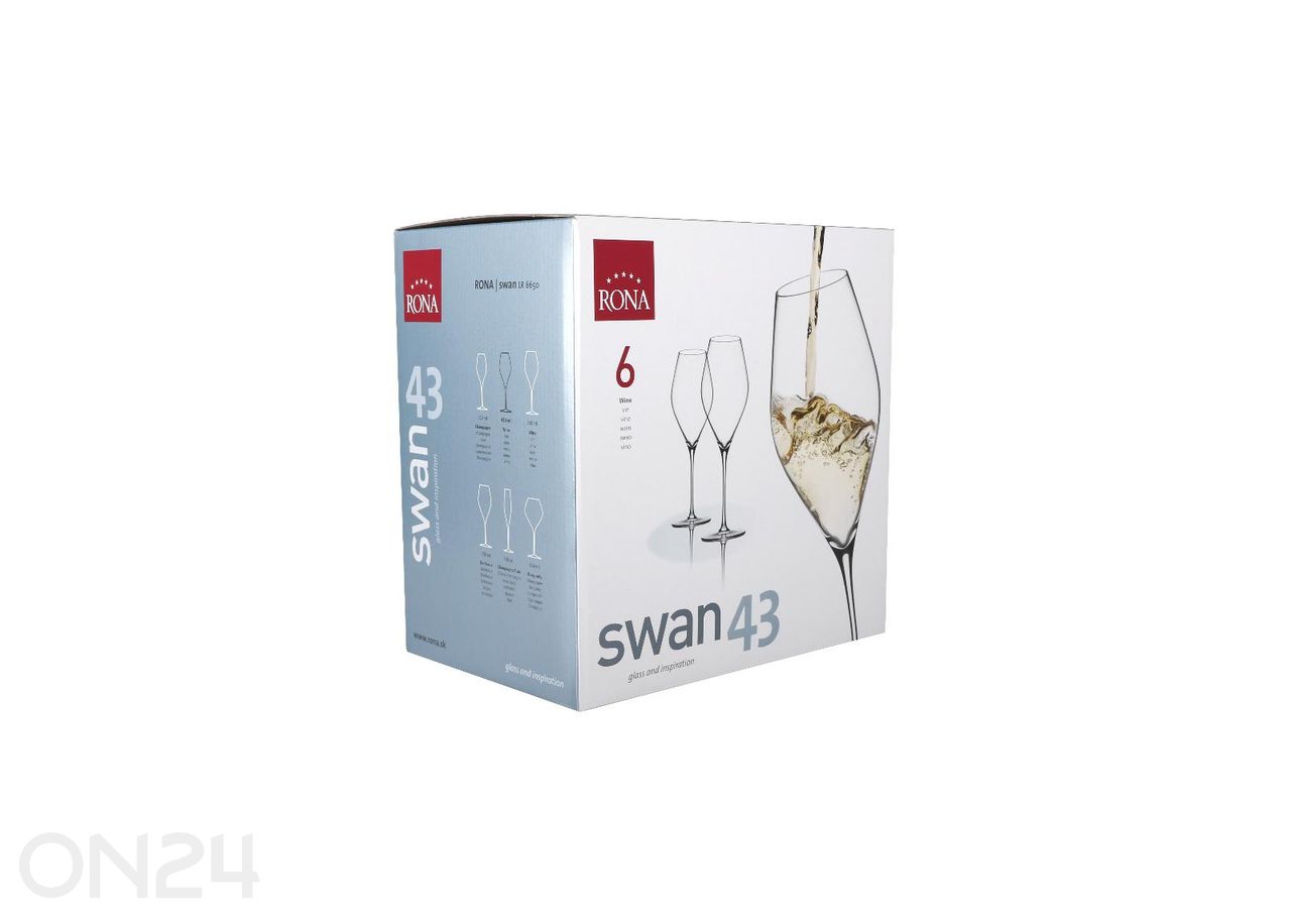 Veiniklaas Swan 43 cl, 6 tk suurendatud