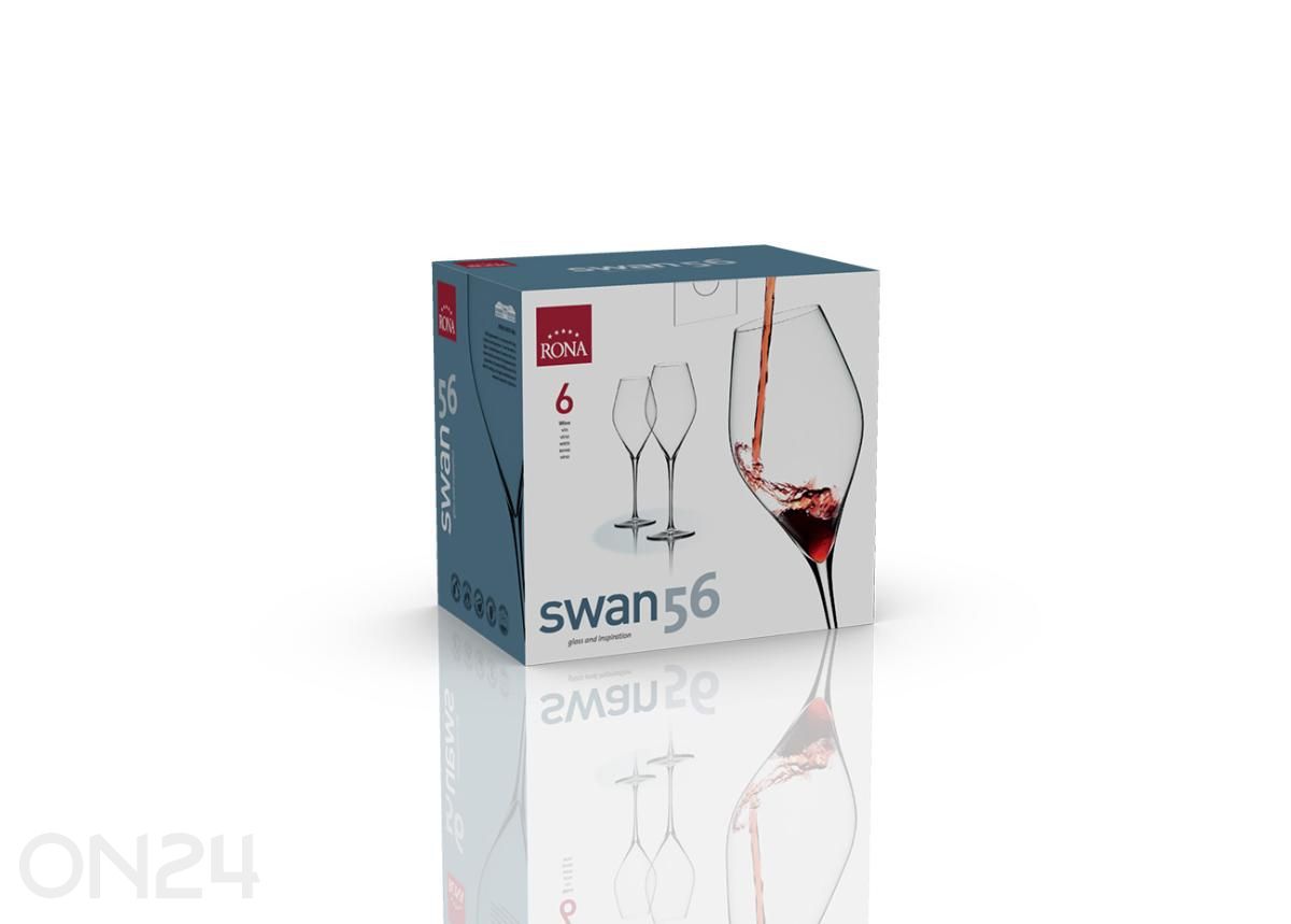 Veiniklaas Swan 56 cl, 6 tk suurendatud