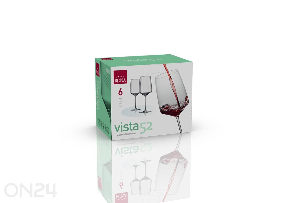 Veiniklaas Vista 52 cl, 6 tk suurendatud