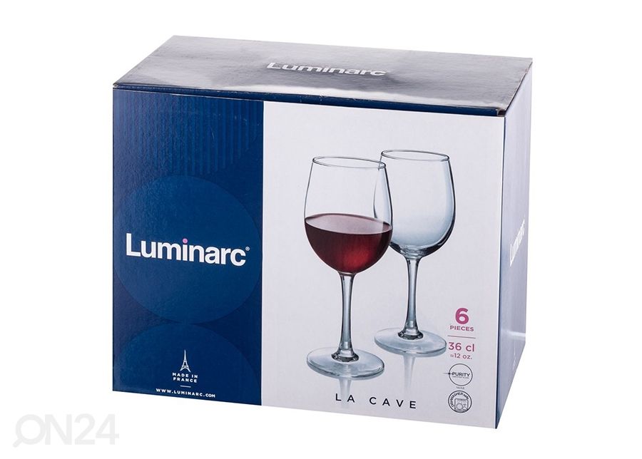 Veinipokaal La Cave 36 cl, 6 tk suurendatud