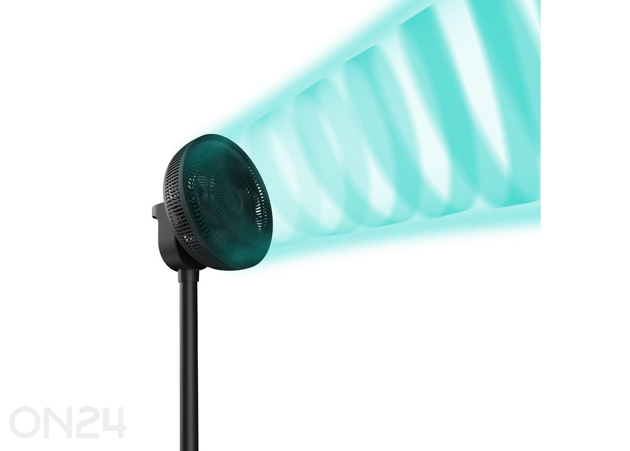 Ventilaator Duux Whisper Flex 2, kaugjuhtimisega, must suurendatud