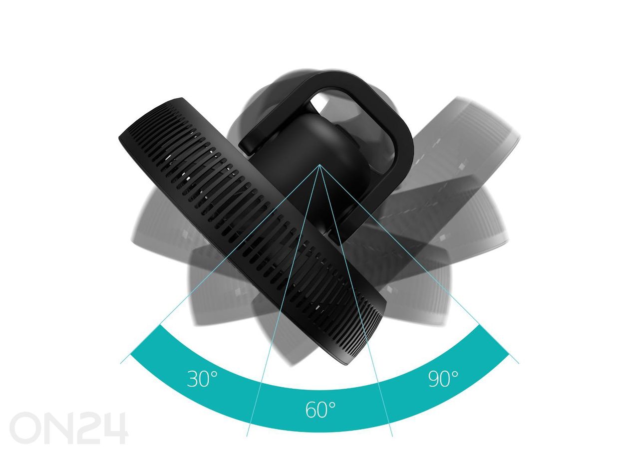 Ventilaator Duux Whisper Flex 2, kaugjuhtimisega, must suurendatud