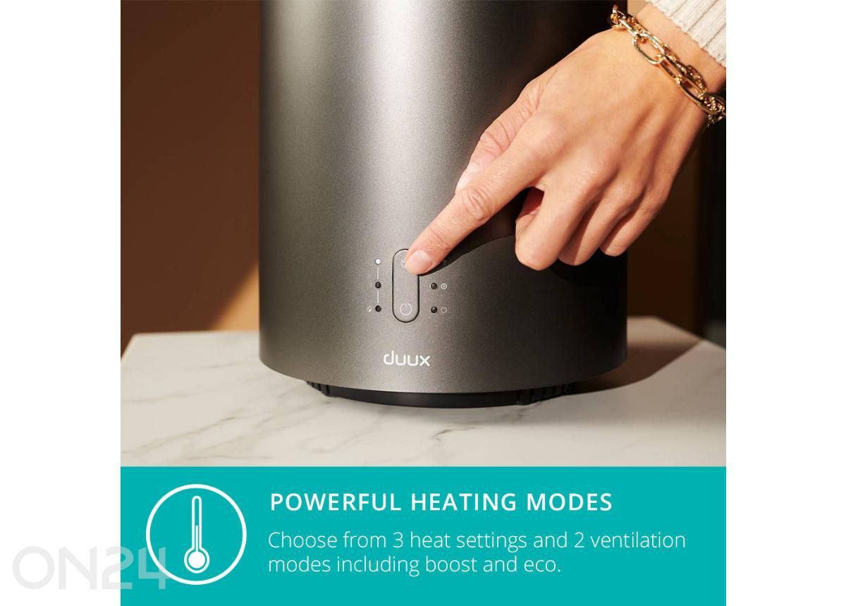 Ventilaator-küttekeha Duux Threesixty 2 Smart Wi-Fi, hall suurendatud