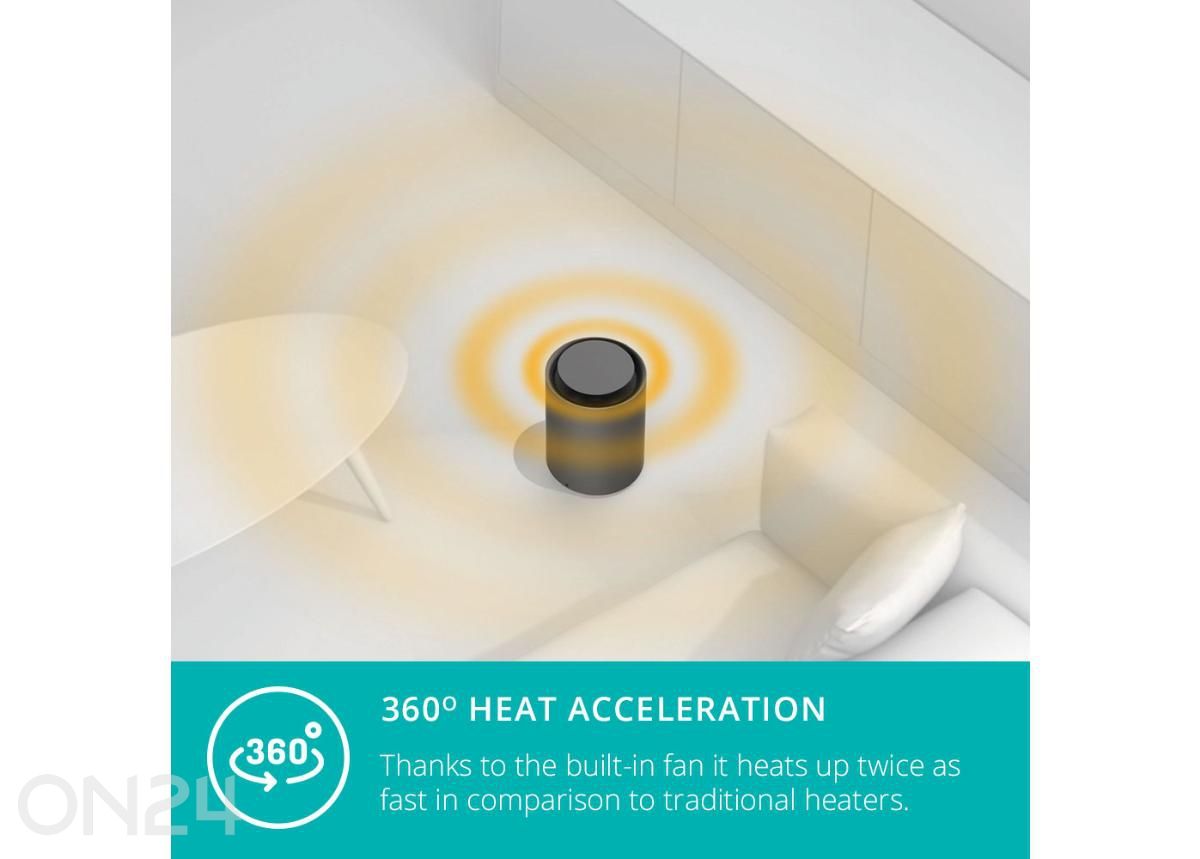 Ventilaator-küttekeha Duux Threesixty 2 Smart Wi-Fi, valge suurendatud