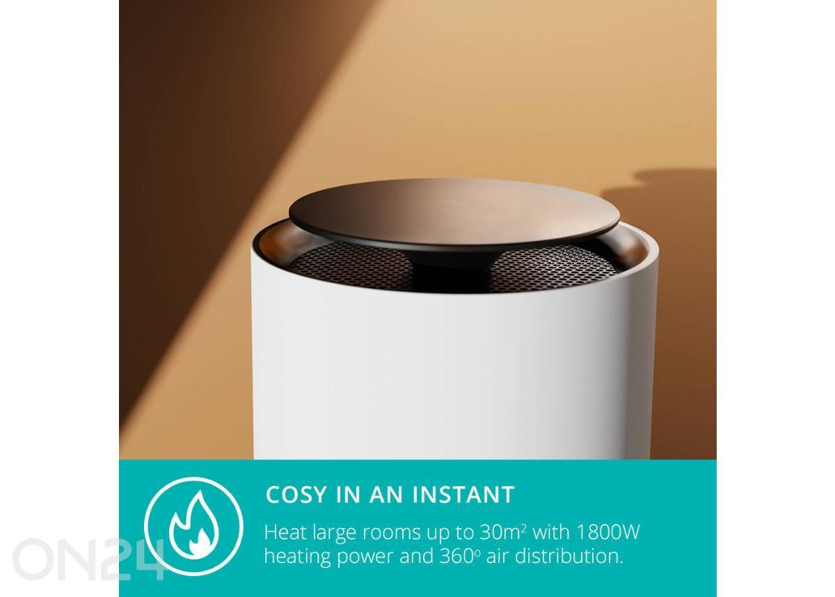 Ventilaator-küttekeha Duux Threesixty 2 Smart Wi-Fi, valge suurendatud