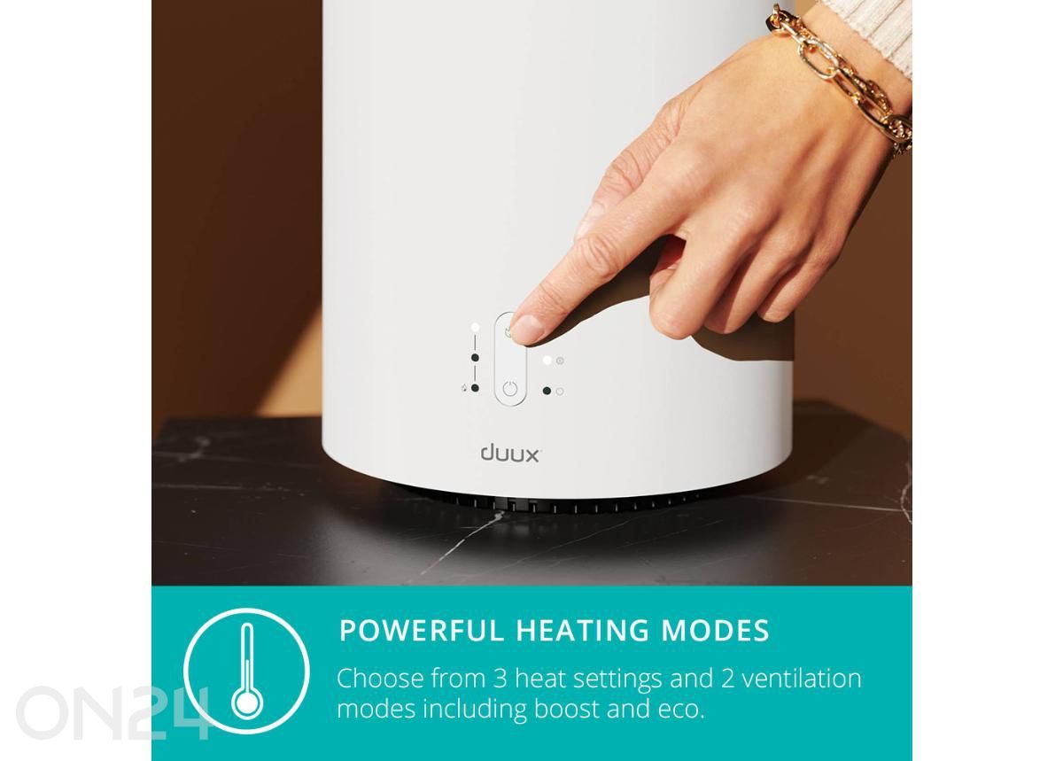 Ventilaator-küttekeha Duux Threesixty 2 Smart Wi-Fi, valge suurendatud
