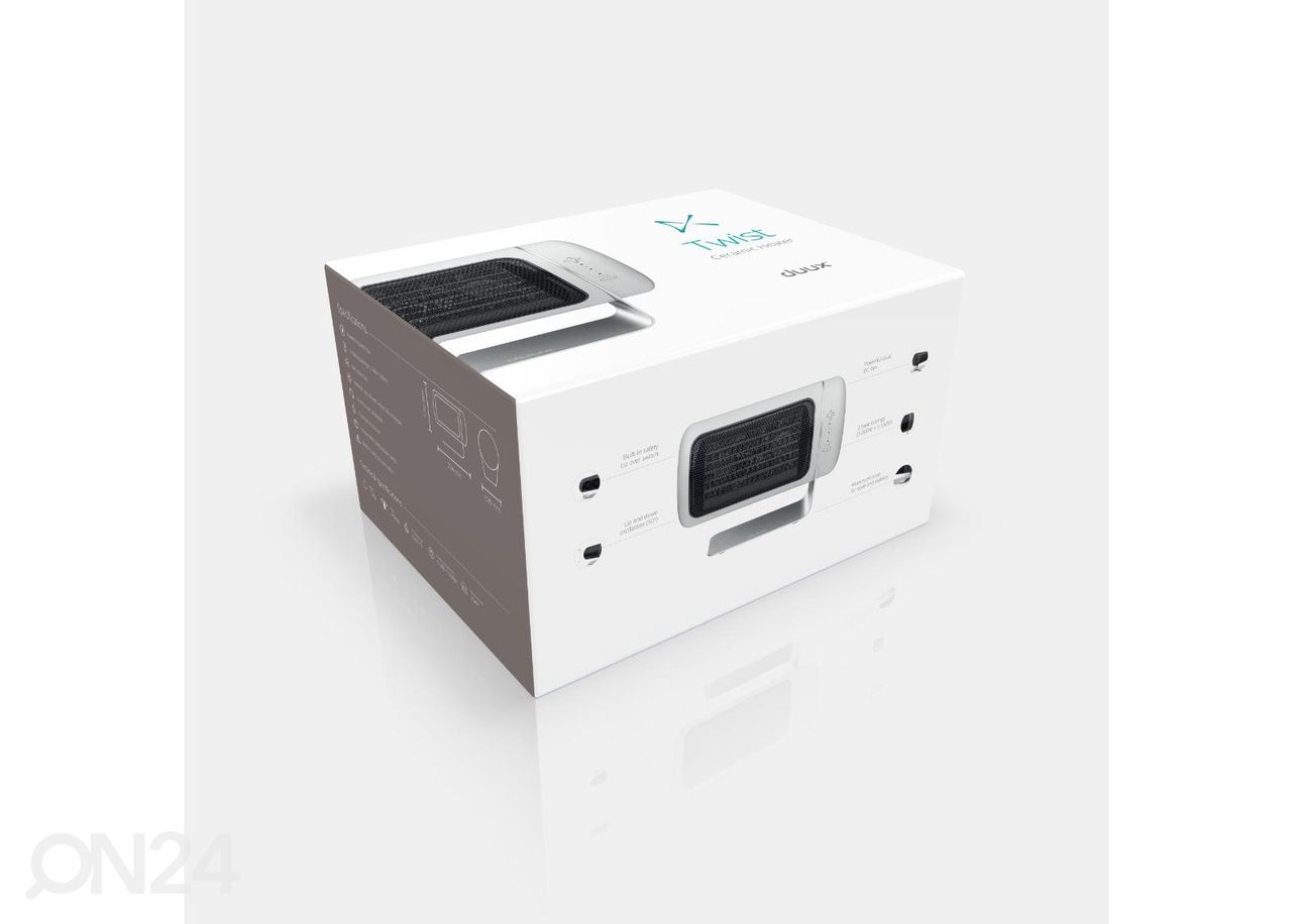 Ventilaator kütteseade Duux Twist Fan Heater DXFH02, valge suurendatud