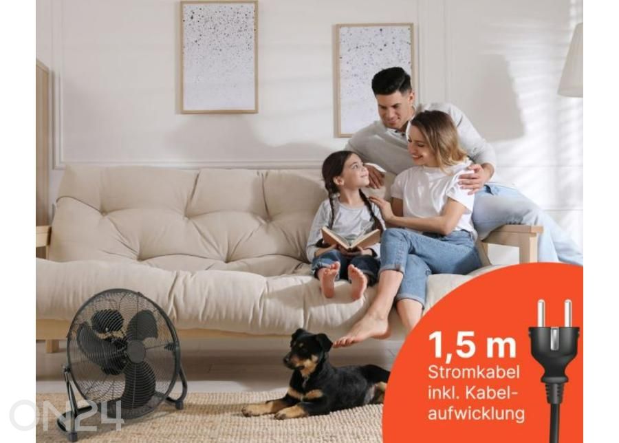 Ventilaator Proficare PCVL3066WM must suurendatud