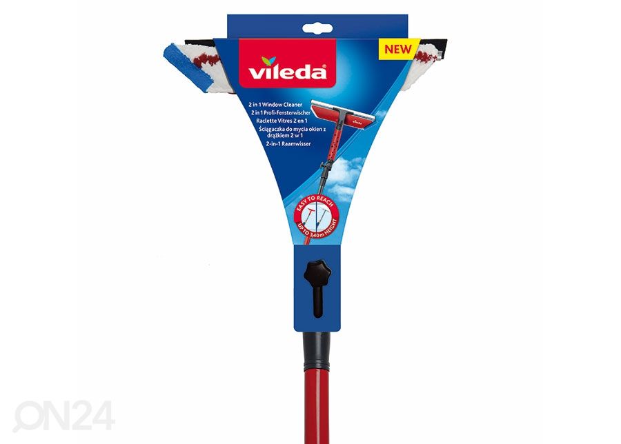 Vileda 2in1 teleskoopvarrega aknapesija suurendatud