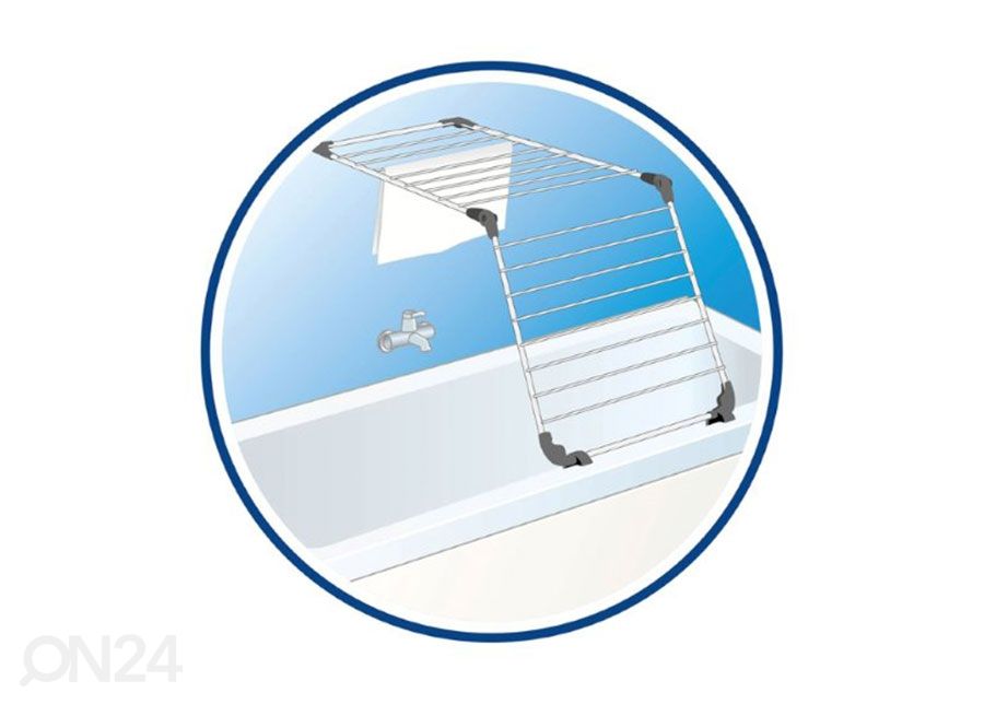 Vileda pesukuivatusrest vannile Acrobath 10 m suurendatud