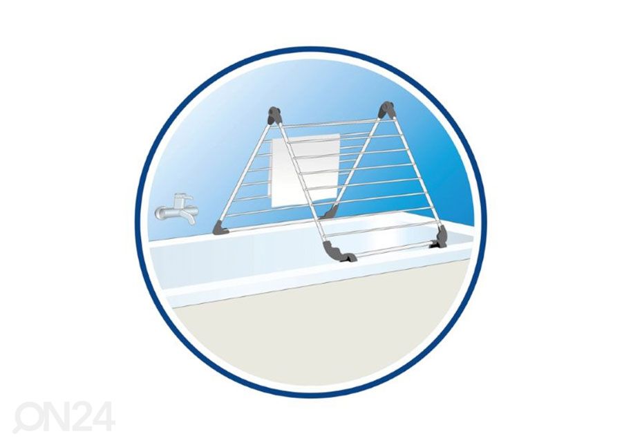 Vileda pesukuivatusrest vannile Acrobath 10 m suurendatud