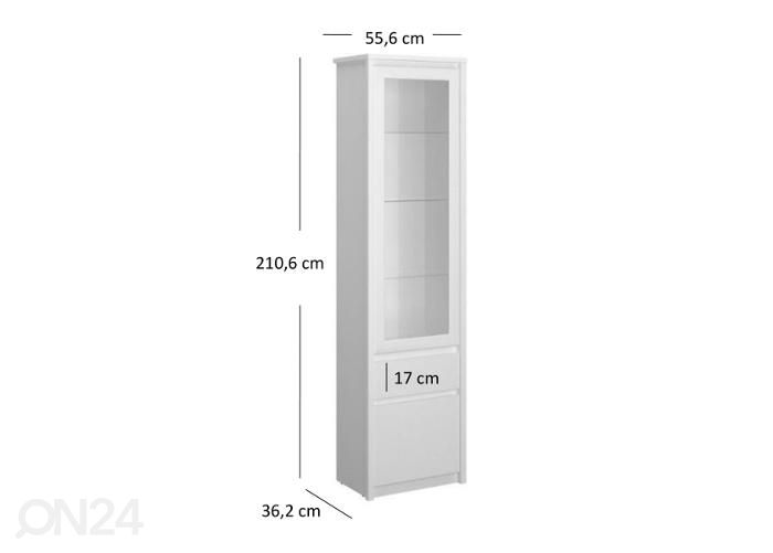 Vitriinkapp suurendatud mõõdud