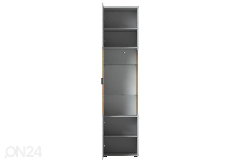 Vitriinkapp Alverno 50 cm, helehall/tamm suurendatud