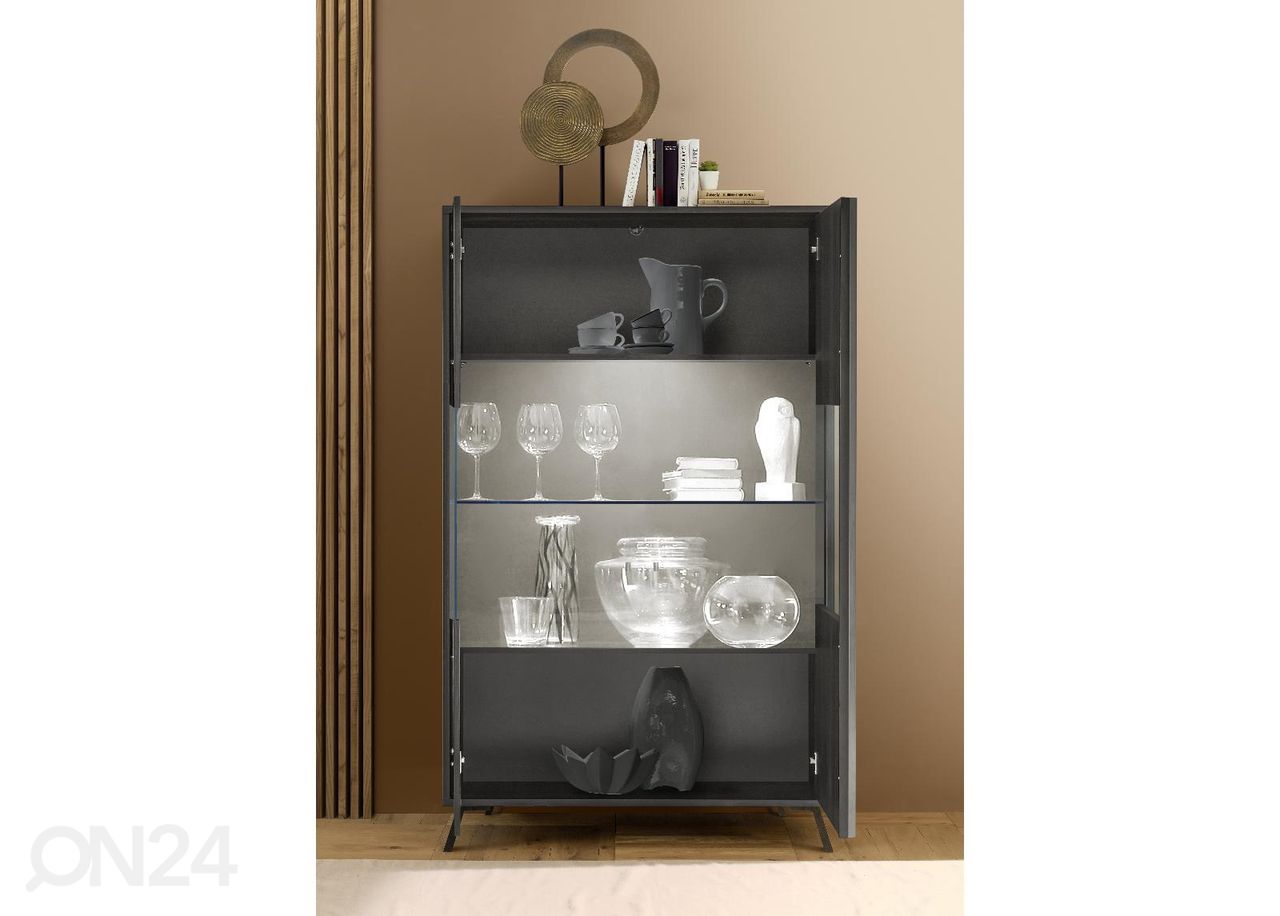 Vitriinkapp City 104 cm, must suurendatud
