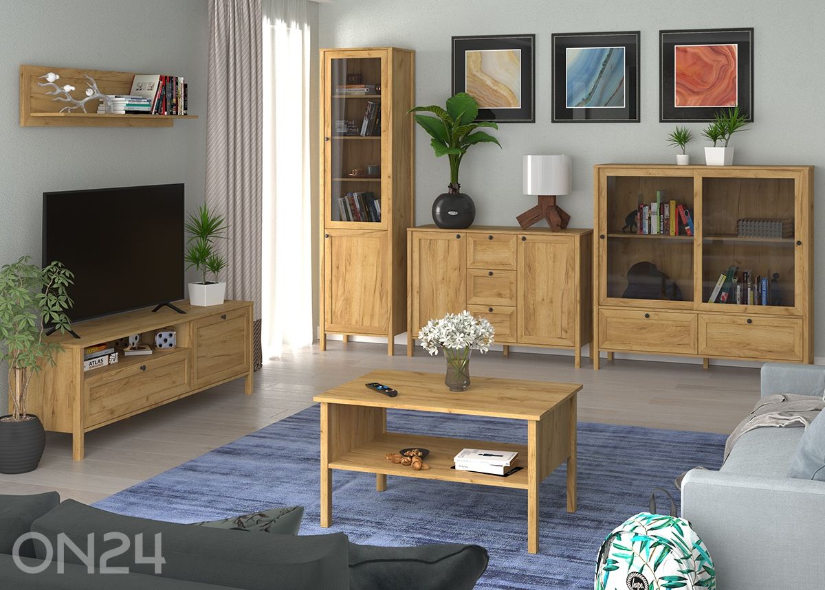 Vitriinkapp Klark 133 cm suurendatud
