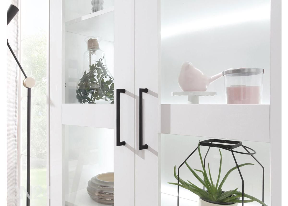 Vitriinkapp + LED valgustus suurendatud