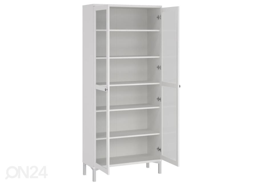 Vitriinkapp Roma 88 cm, valge suurendatud