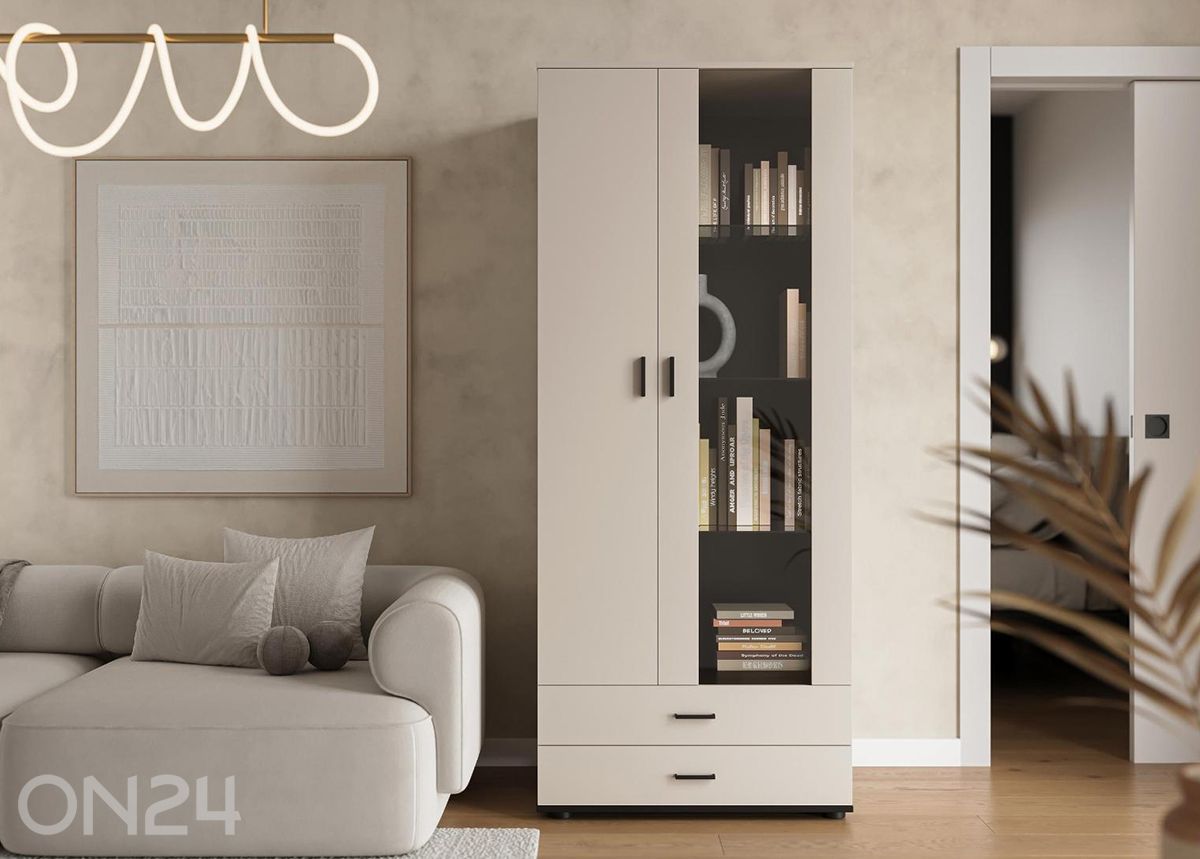 Vitriinkapp Soho 80 cm + LED suurendatud