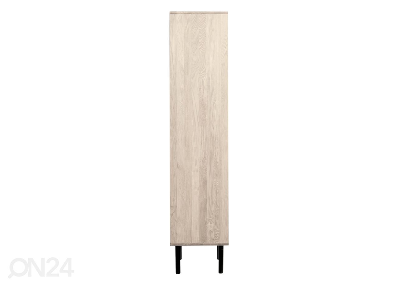 Vitriinkapp Tokyo 107 cm, valge õli suurendatud
