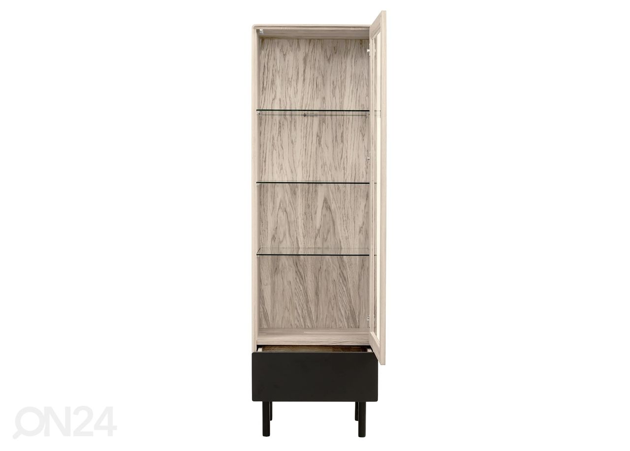 Vitriinkapp Tokyo 55 cm, valge õli suurendatud