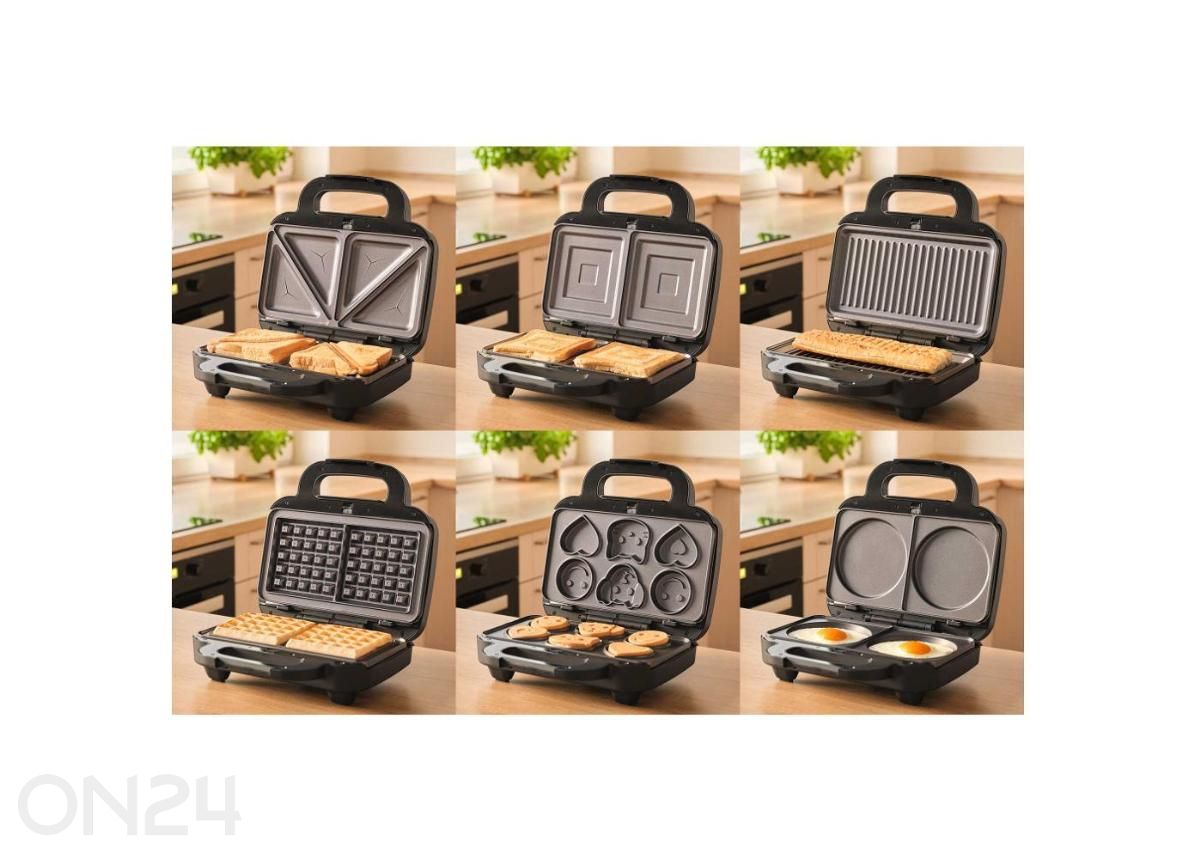 Võileivagrill 6in1 Sencor SSM9860BK, must suurendatud