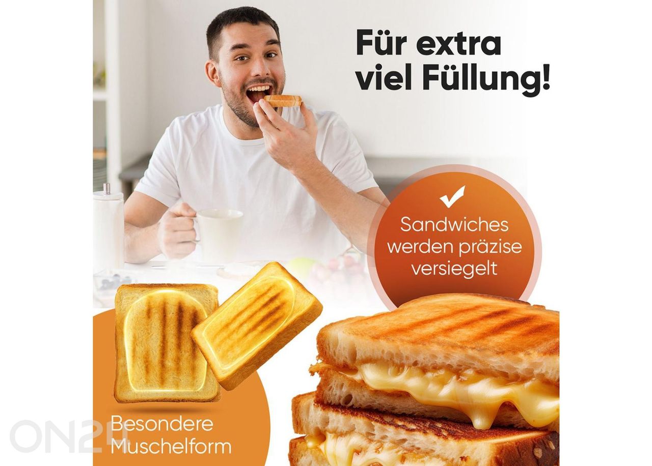 Võileivagrill ProfiCook PCST1297 suurendatud