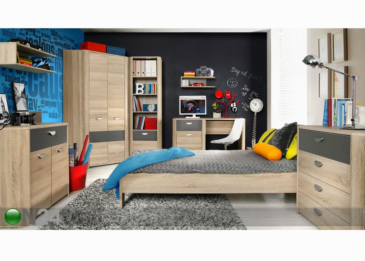 Voodi 90x200 cm suurendatud