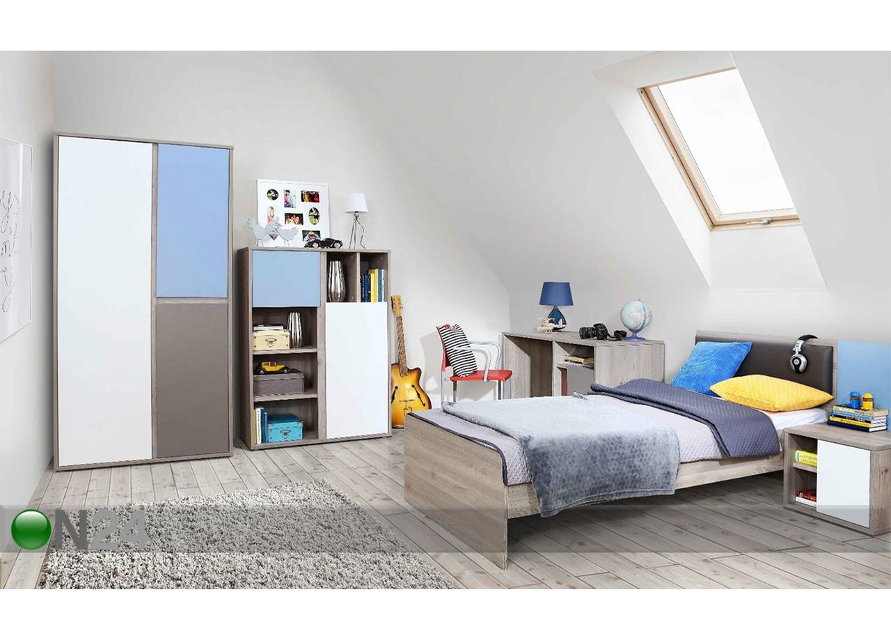 Voodi 90x200 cm suurendatud