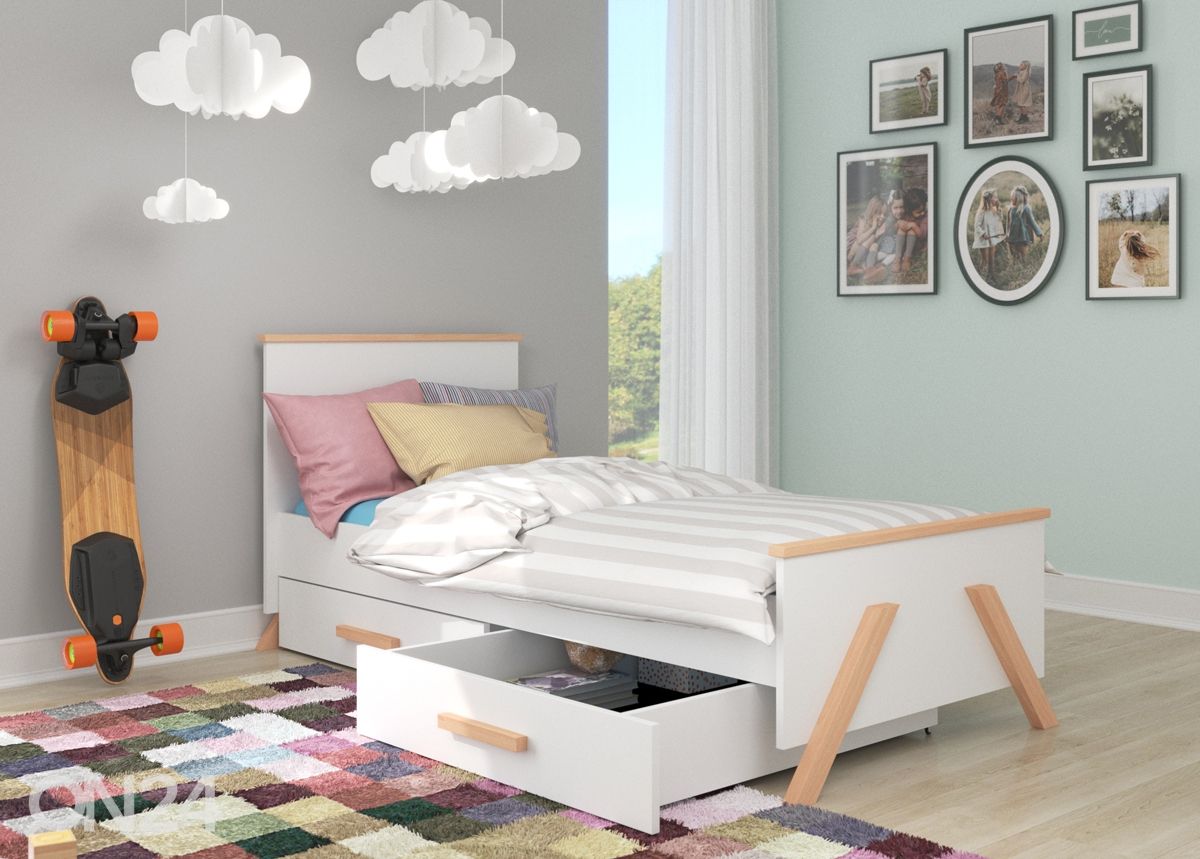Voodi Buffalo 80x190 cm suurendatud