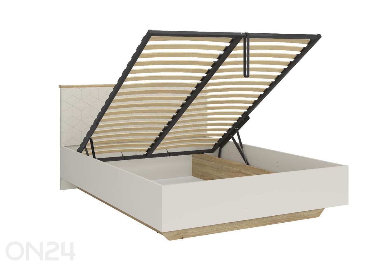 Voodi Glamour pesukastiga 160x200 cm suurendatud