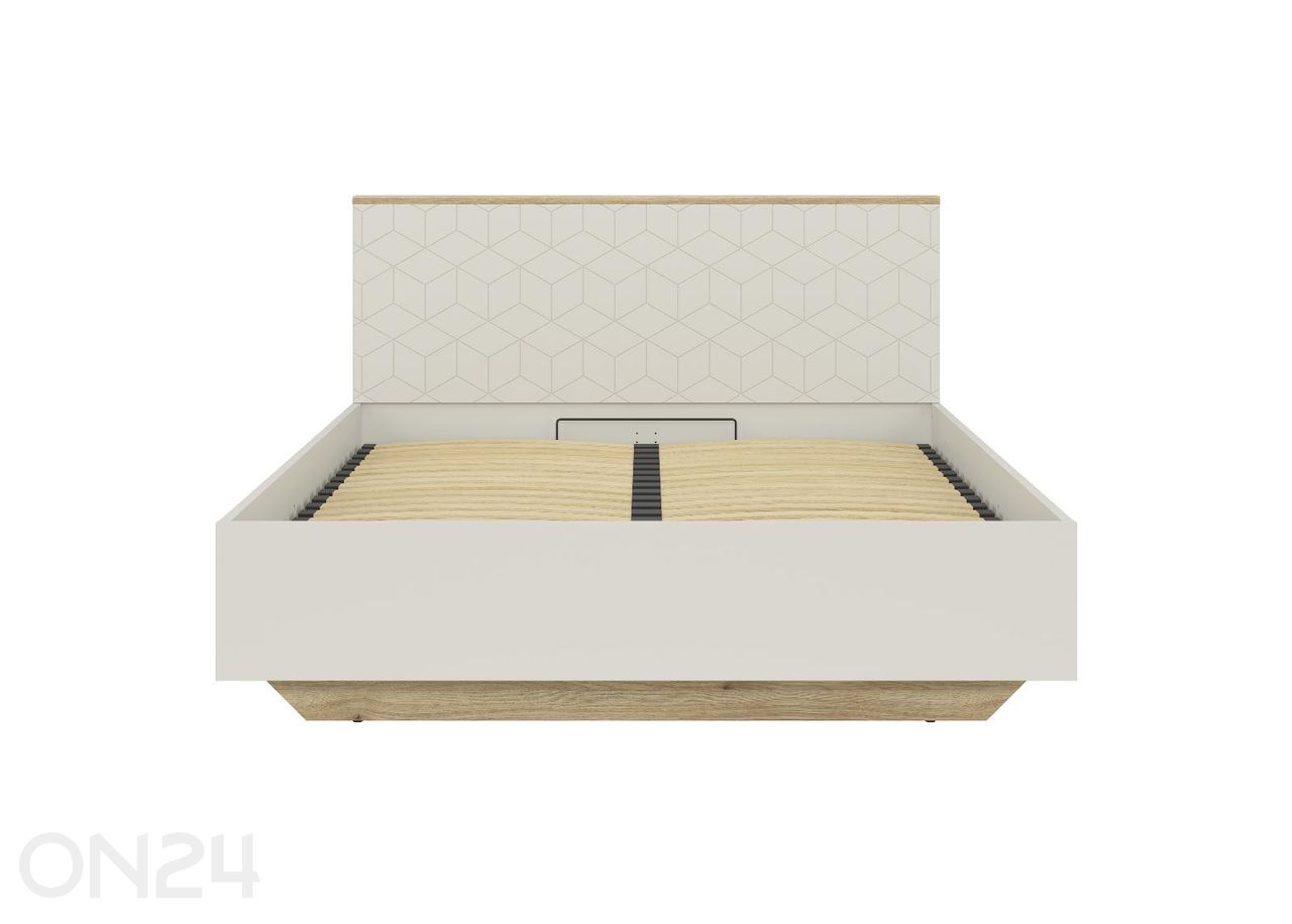 Voodi Glamour pesukastiga 160x200 cm suurendatud