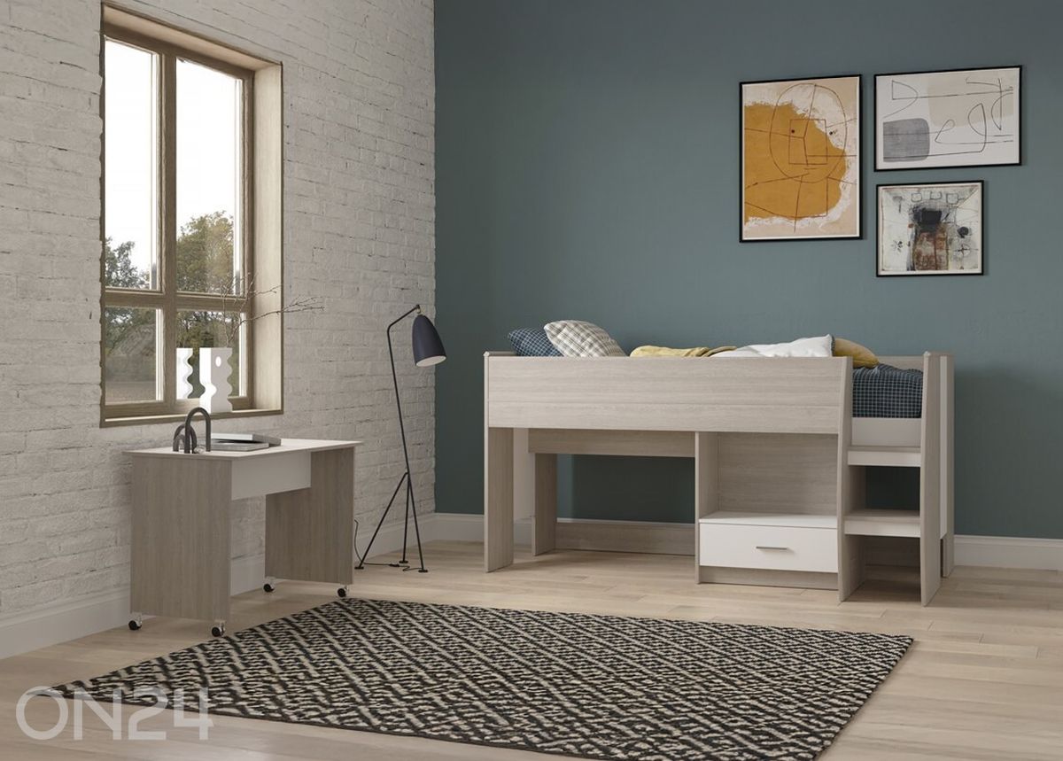 Voodi Nano Combi 90x200 cm suurendatud